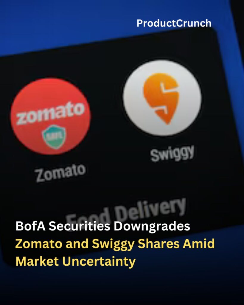 BofA Securities Downgrades Zomato and Swiggy Shares Amid Market Uncertainty