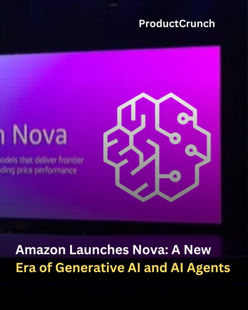 Amazon Launches Nova: A New Era of Generative AI and AI Agents